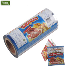 Películas de embalaje laminado de alimentos impresos personalizados Películas de plástico Roll Film